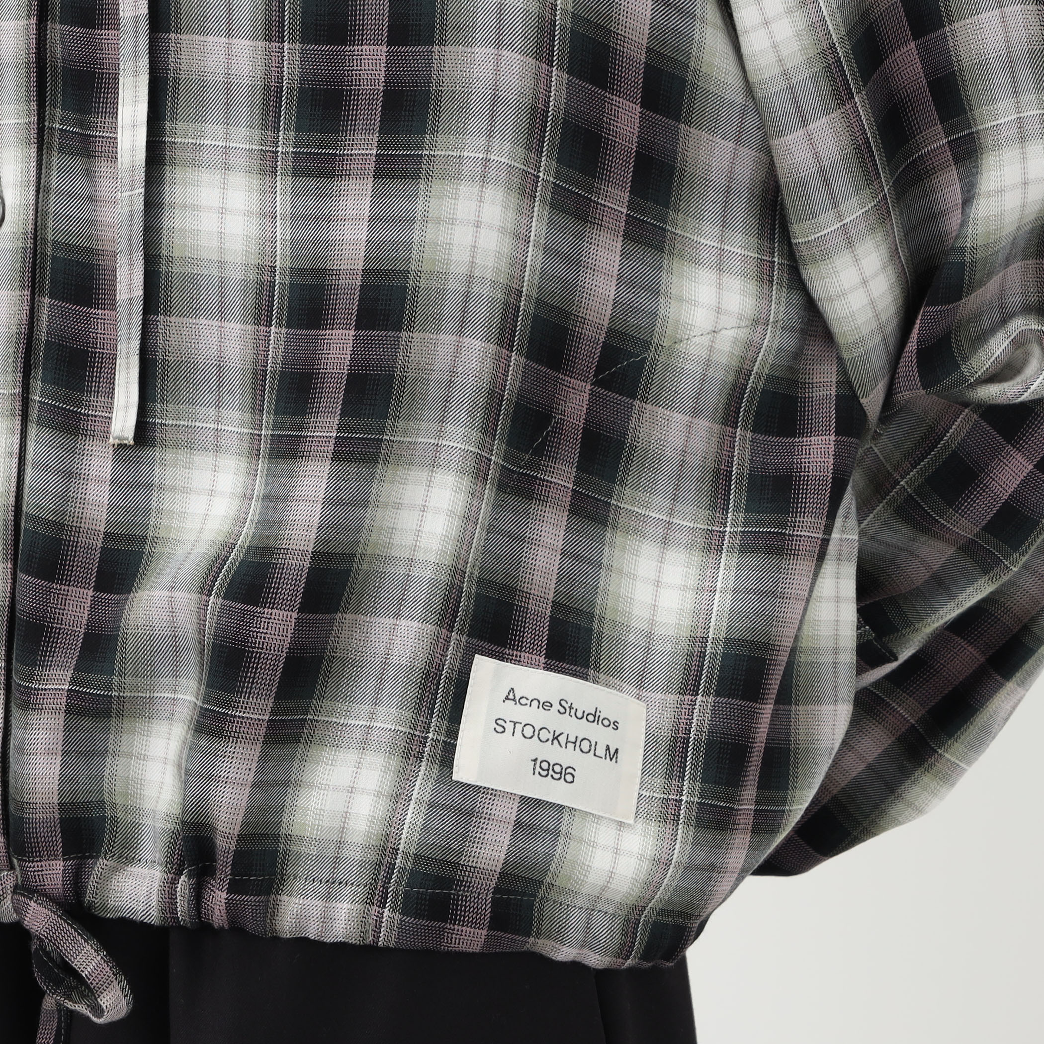 Acne Studios チェック フーデッドオーバーシャツ｜トゥモローランド