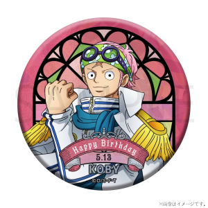 ワンピース】ワンピース HBDステンドグラス風ホログラム缶バッジ[5.5