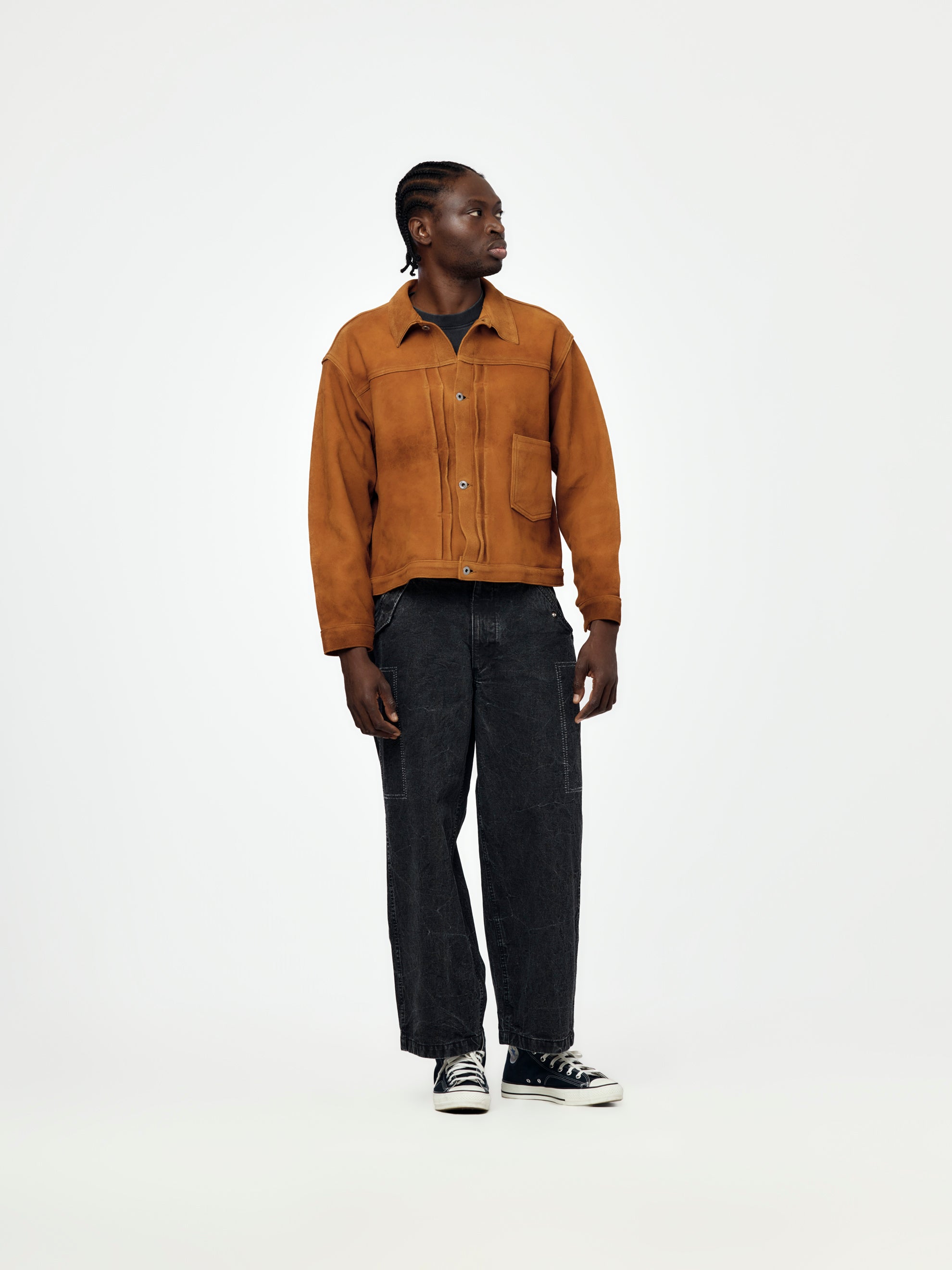 A.PRESSE Vintage Suede Leather No.213 Jacket (Camel) - UNION LOS