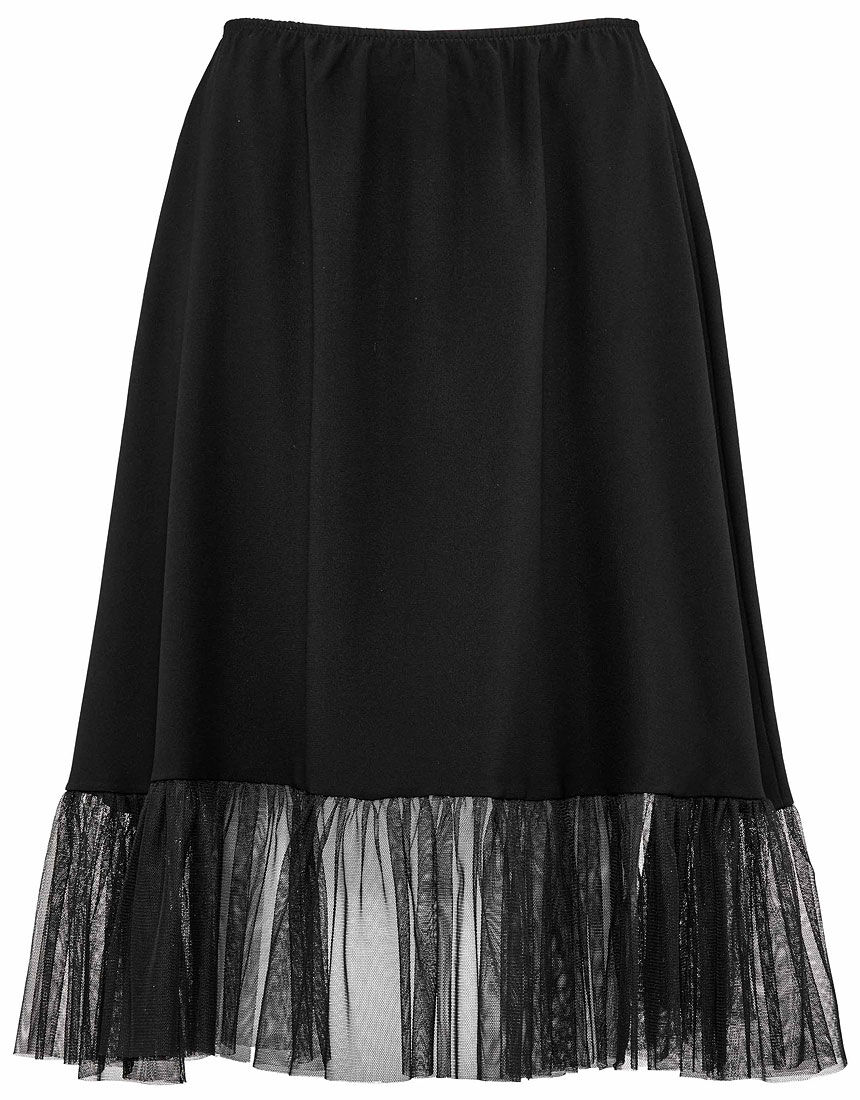 Yue チュール プリーツスカート インナーペチコート付き スカート