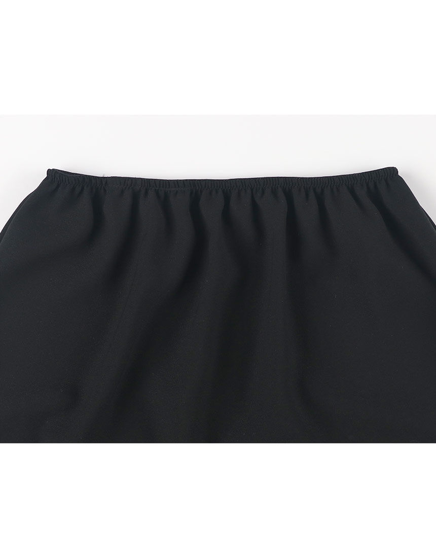 Yue チュール プリーツスカート インナーペチコート付き スカート