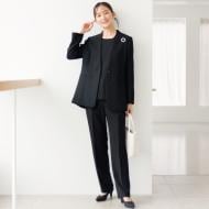 TOKYO SOIR 洗える ストレッチ素材のパンツスーツ【喪服・礼服