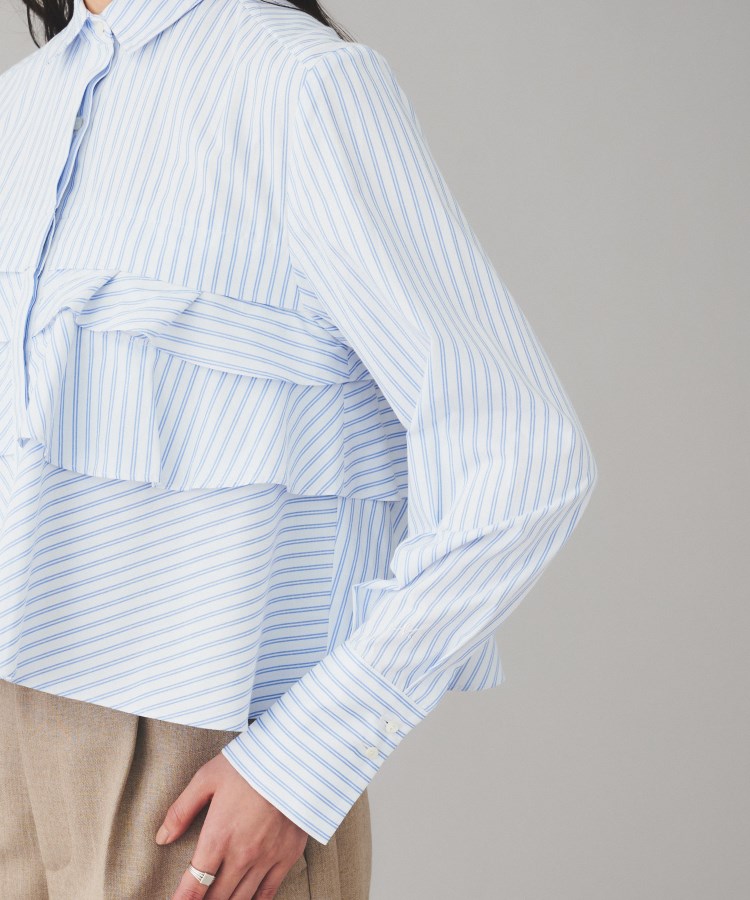 MARILYN MOON】レイヤードラッフルブラウス（シャツ・ブラウス