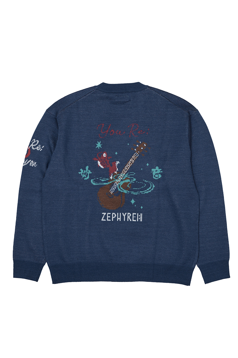Zephyren Online Store / 優里xZEPHYREN -Betelgeuse- JACQUARD KNIT BLUE