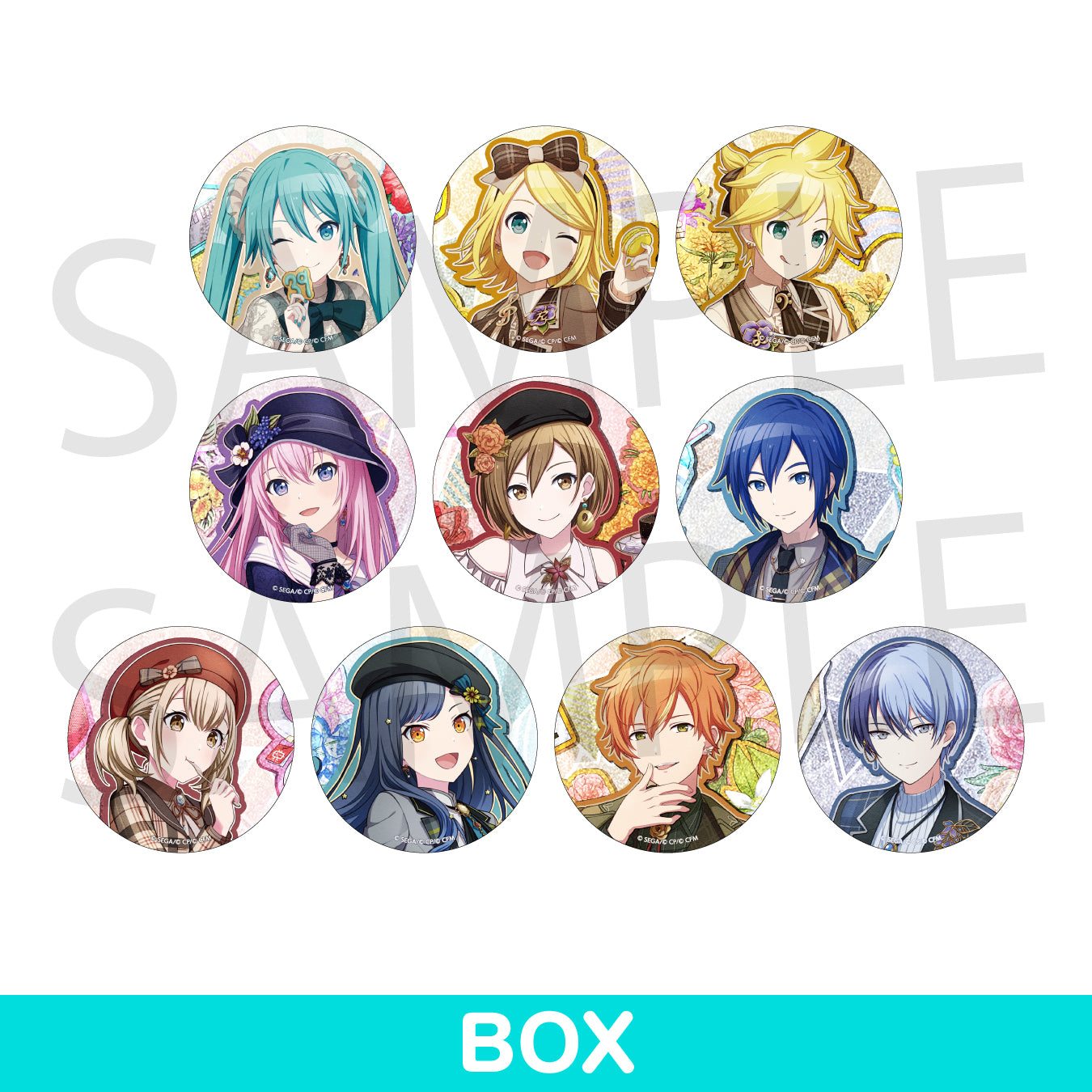 エンジェルビーツセット イラストボード 色紙 ポストカード 缶バッチ