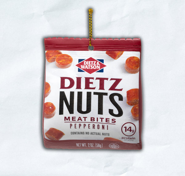 Dietz & Watson pepperoni dietz nuts tree ornament