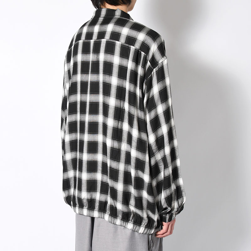 PLAID HALF ZIP L/S SHIRT -2.COLOR- | IN ONLINE STORE