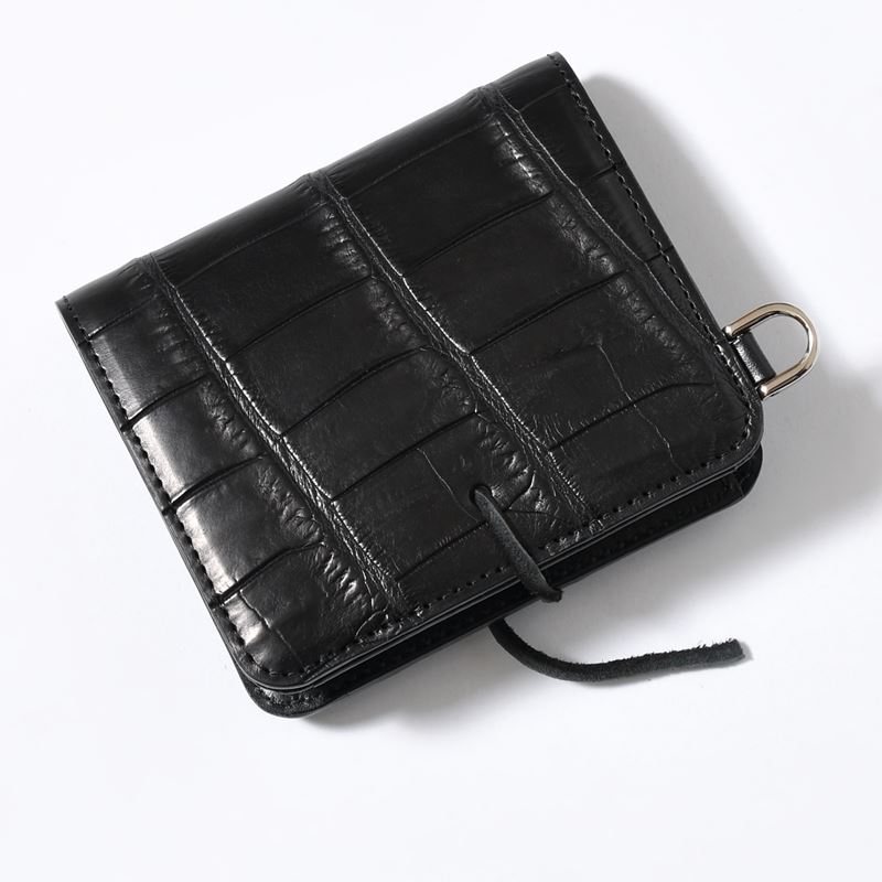 CRISTY WIND COMPACT WLT / CROCO -BLACK- | IN ONLINE STORE