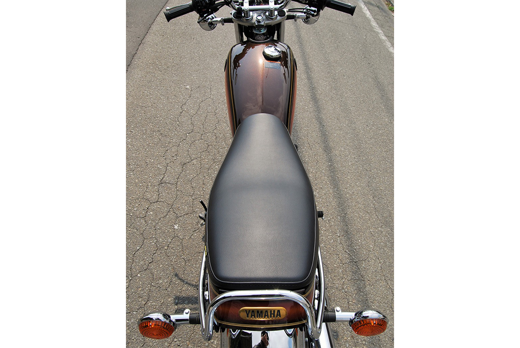 純正カウル対応 ダブルシート A ステッチ SR400｜K＆H