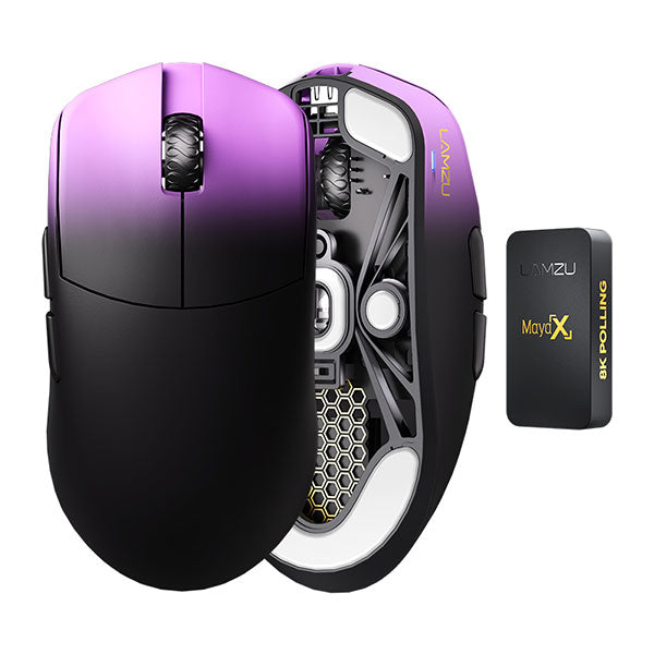 LAMZU Maya X 8Kレシーバー付属 超軽量 約47g ワイヤレスゲーミング