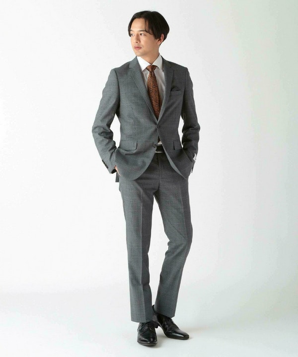 TWグレンチェックスーツ（同素材ベストあり）｜メンズファッション通販