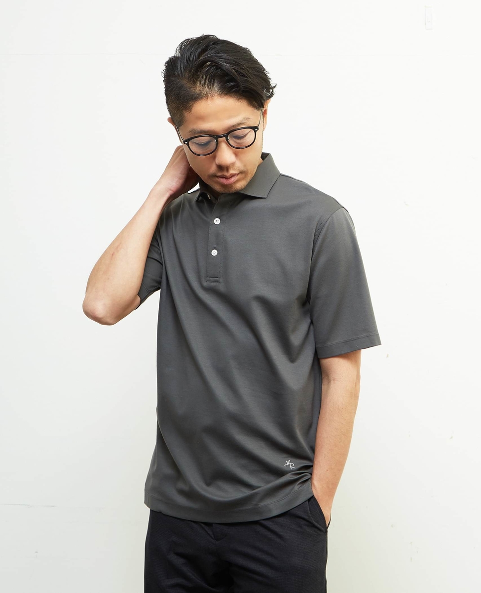 WEB限定》ICE PACK NYLON ホリゾンタルカラーポロシャツ | 接触冷感