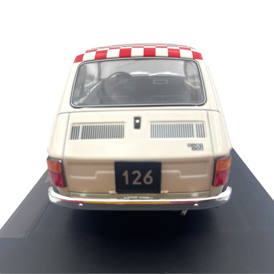 Model Car MCG 1/18 Fiat Abarth 126 1972 White | Motorsport Maranello