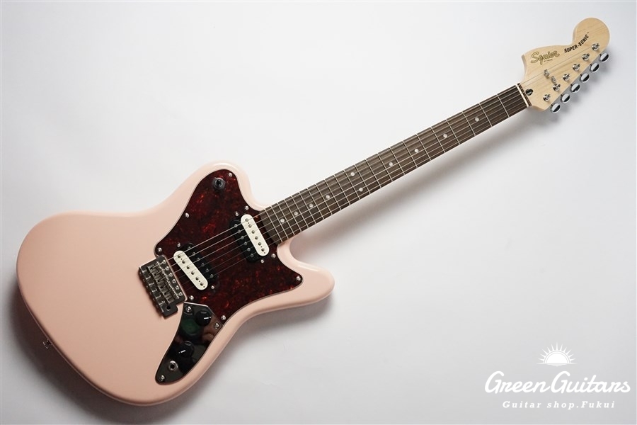 Squier by Fender Paranormal Super-Sonic - Shell Pink | Green