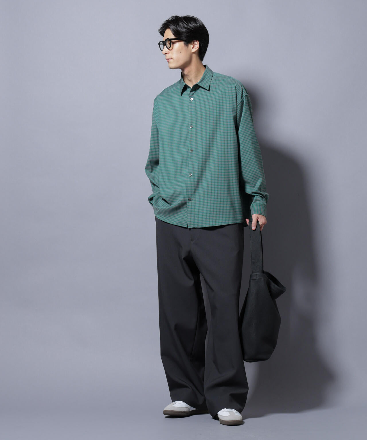 グランパチェックシャツ