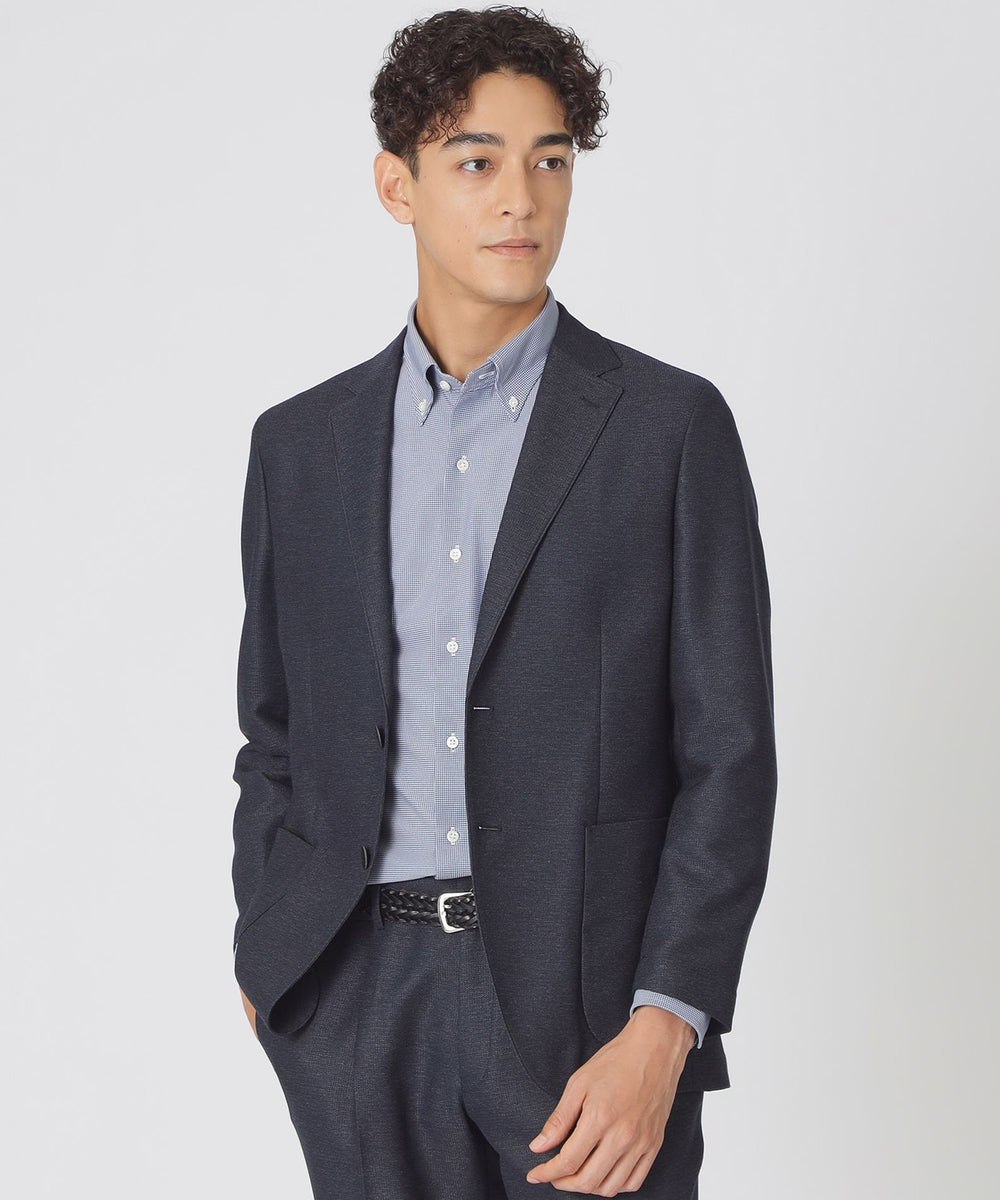 防シワ/ウォッシャブル/STUART'S TRAVELER】ウールブレンドカラミ