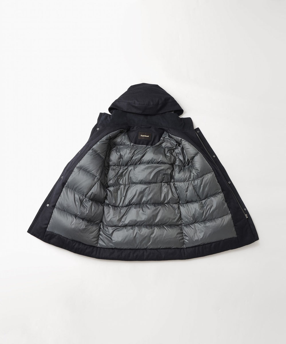 ウールフランネルシェルダウンコート(ブルゾン)｜Paul Stuart(ポール