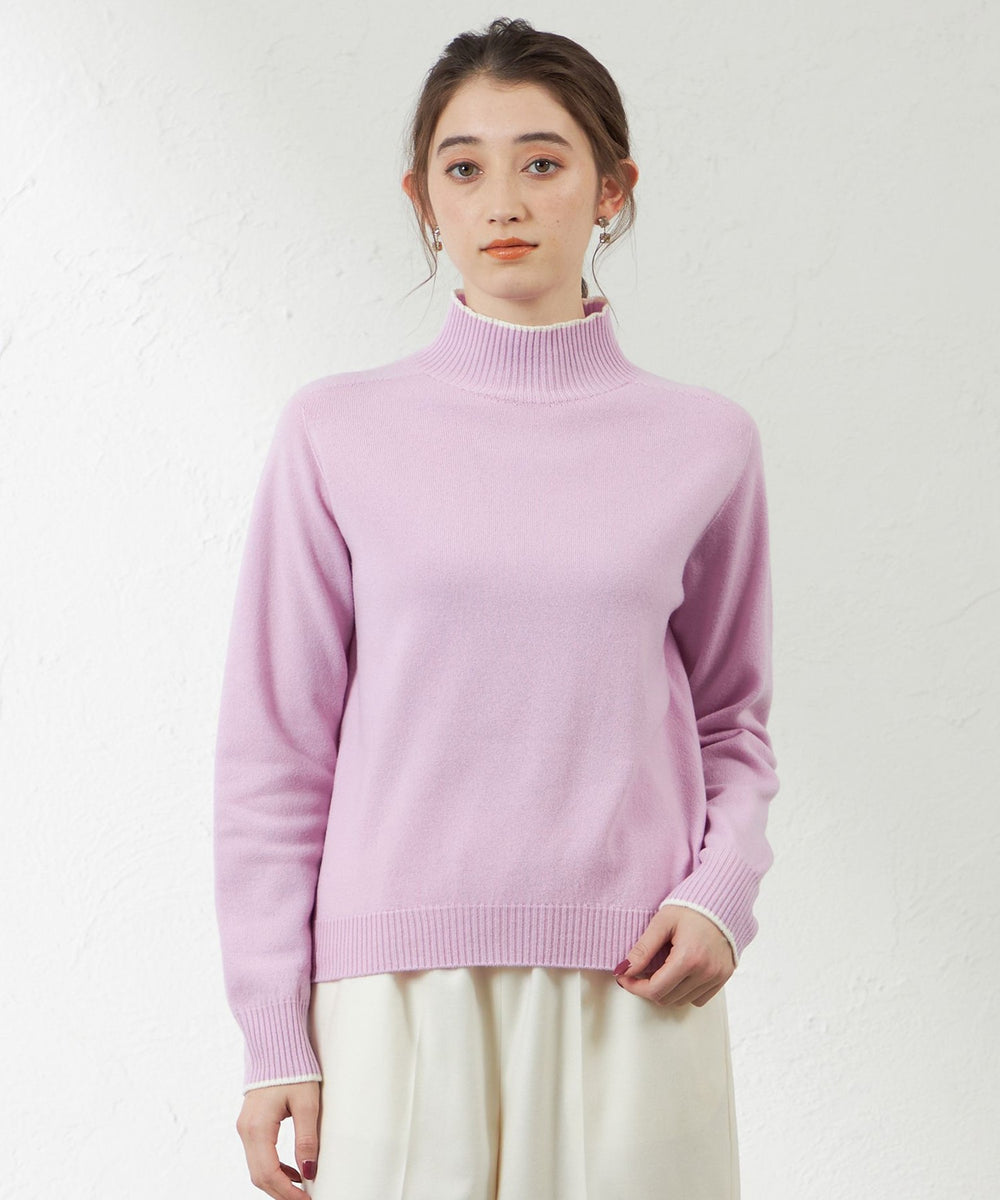 WEB限定色】バイカラーミドルウールニット(トップス)｜AMACA(アマカ)の