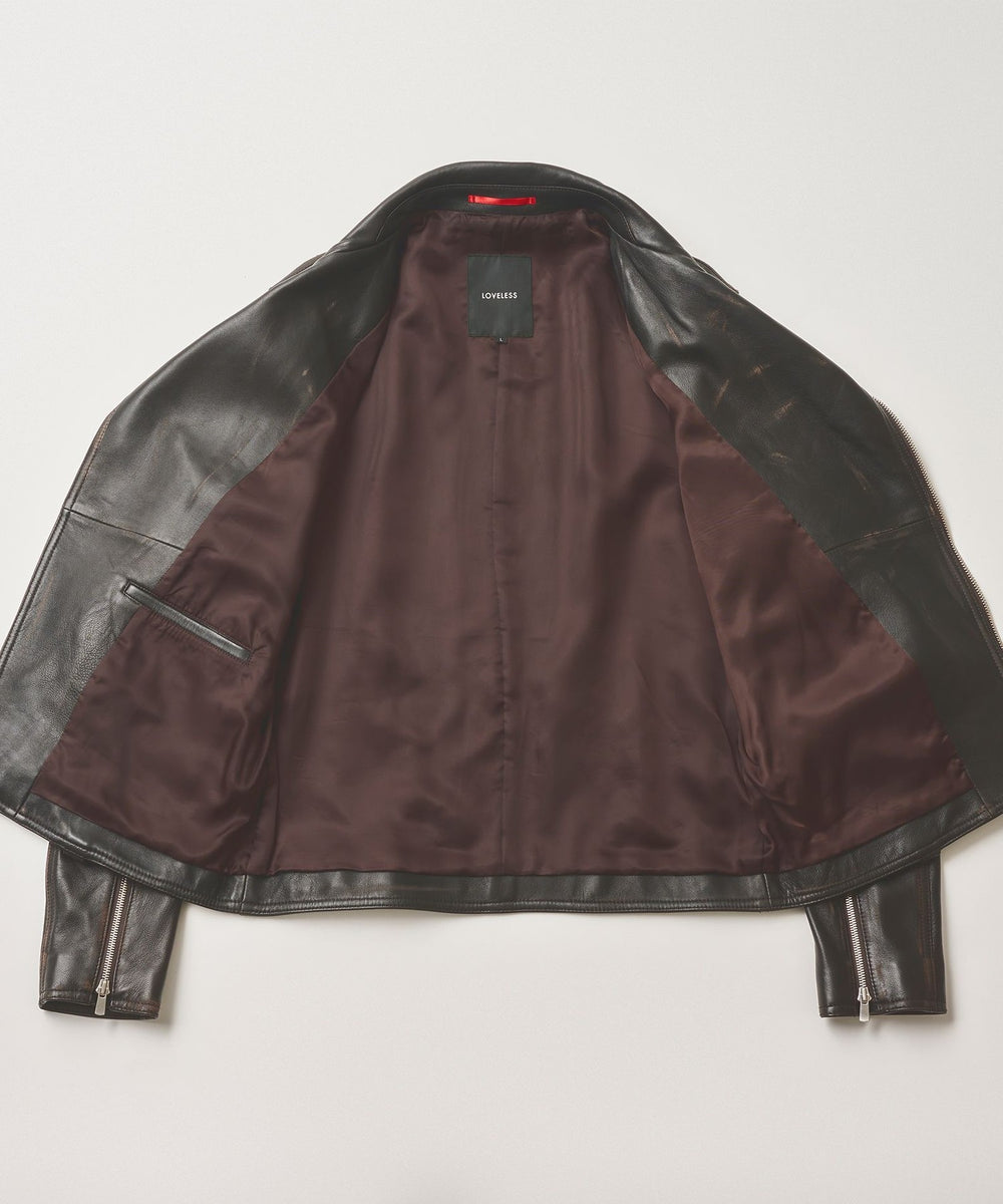 エイジングレザーダブルライダース(ブルゾン)｜LOVELESS(ラブレス)の