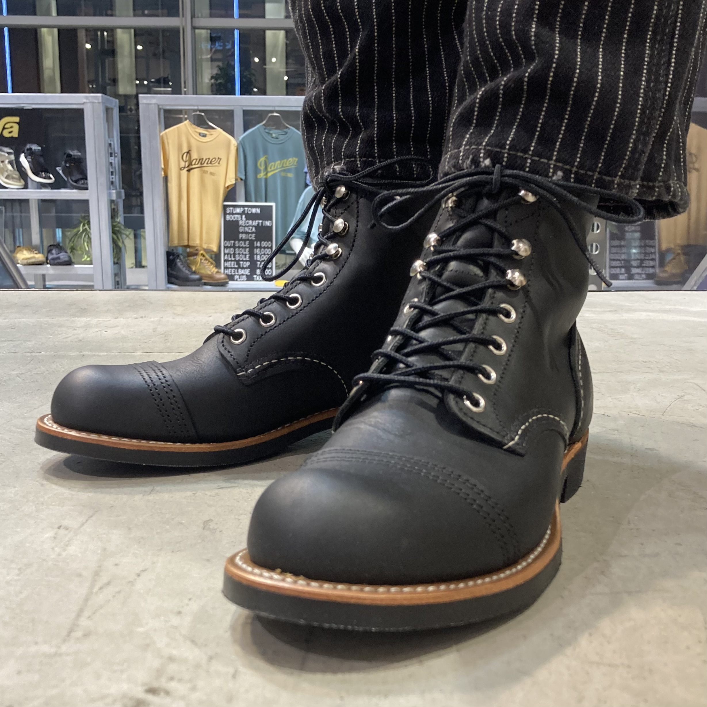 REDWING】 IRON RANGER 8084(D)(6H(24.5cm) BLACK HARNESS): Red Wing