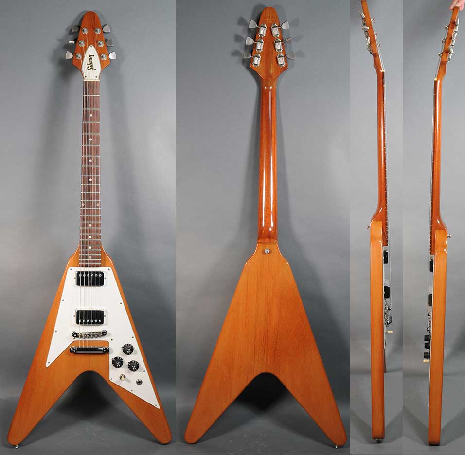 Flying V（メーカー不明／DuncanフロントPU・Schallerペグ） 70年代の
