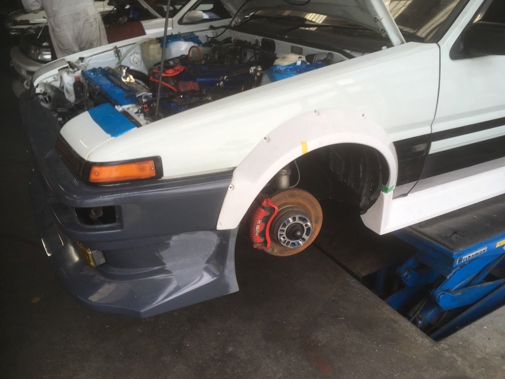 AE86 オーバーフェンダー 取り付けなど 加工 | 浜松発！チューニング