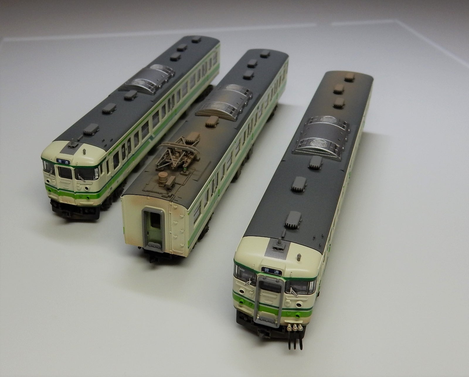 TOMIX 115系1000番台2次新潟色 精密加工改造 新潟車両センターN23編成