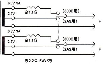 コンパチブル・アンプの製作方法 その② / 300Bと2A3兼用