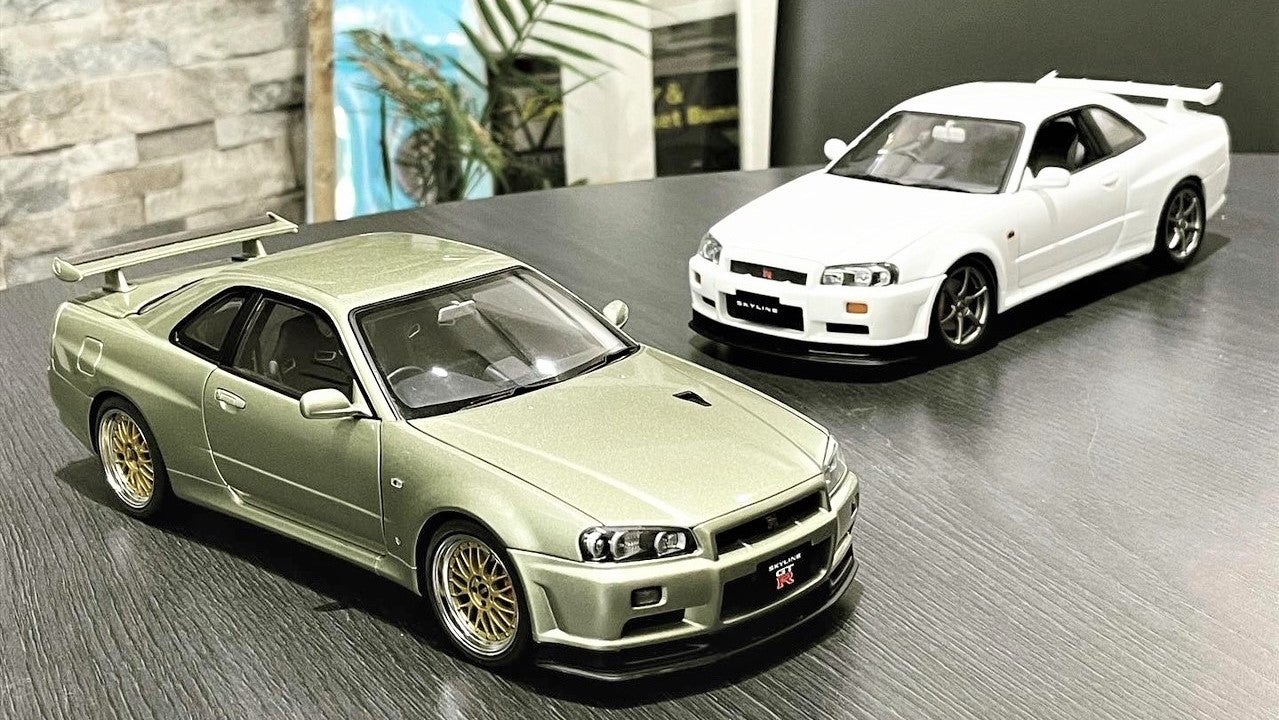 AUTOart】R34 SKYLINE GT-R V-SpecⅡ Nur ミレニアムジェイド