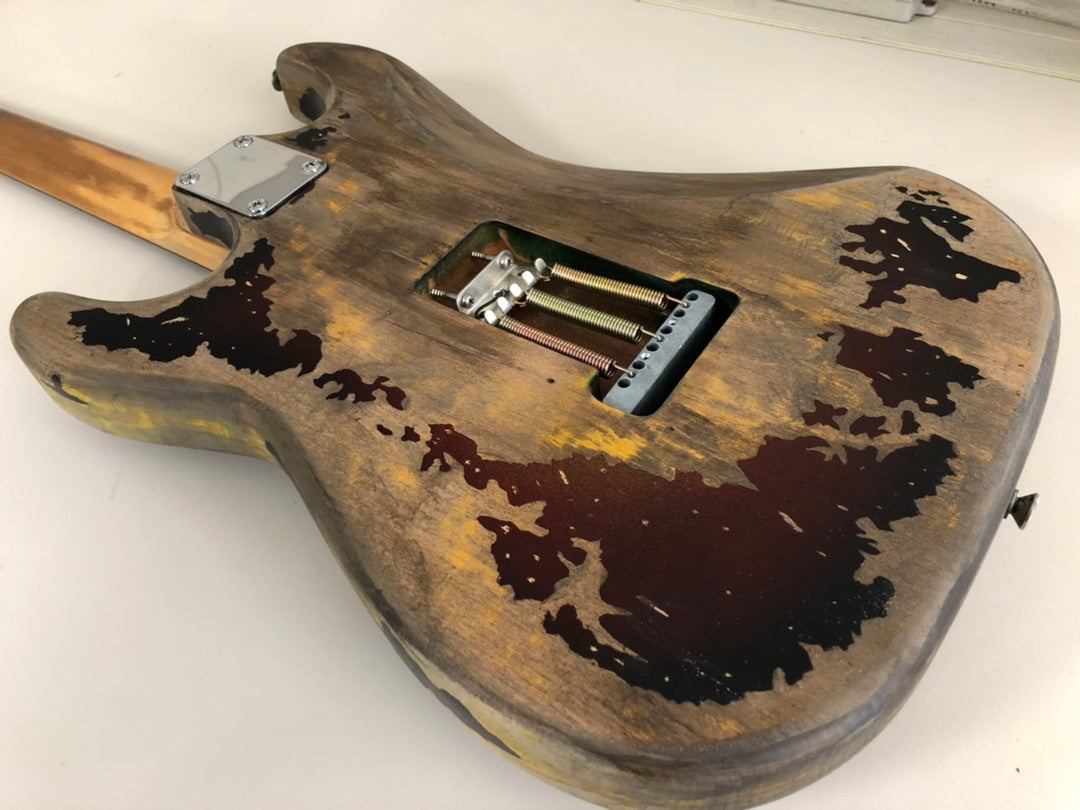 Club JunoストラトをSRV No,1風に改造 完成 | やれば出来る子を目指す