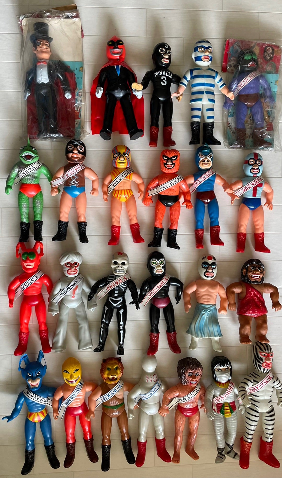 中嶋 タイガーマスク 昭和当時物ソフビ コンプリート | タイガーマスク