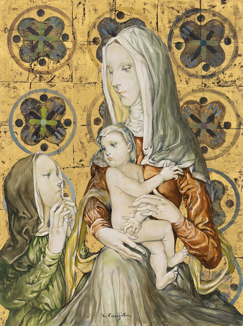 藤田嗣治、【聖母子「ノートルダム・ド・ラ・ペ礼拝堂の壁画」】 藤田