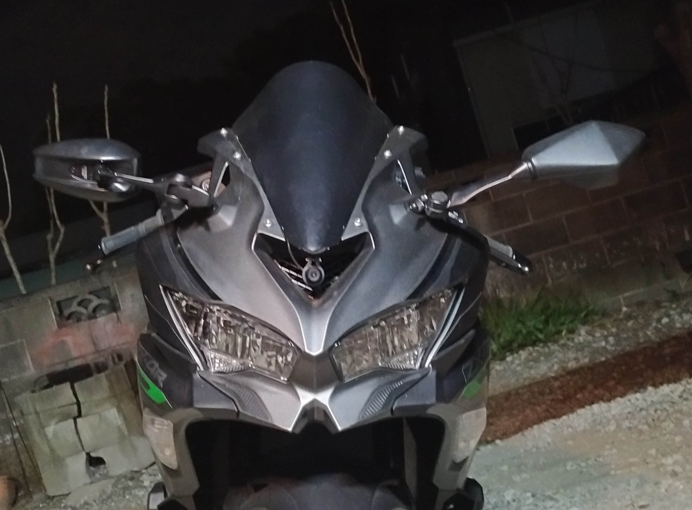 ZX-4R TANAX ナポレオン カウリングミラー14 NC-004 仮付け