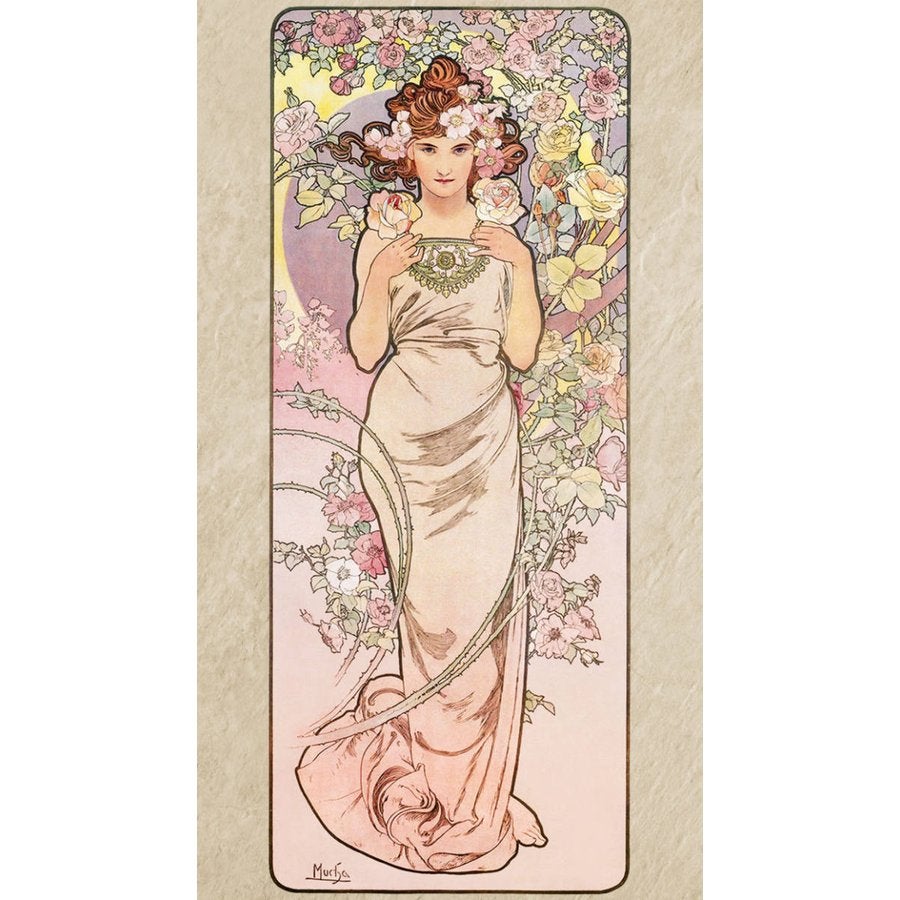 アルフォンス・ミュシャ彫像 コレクション-アールヌーボー「四つの花