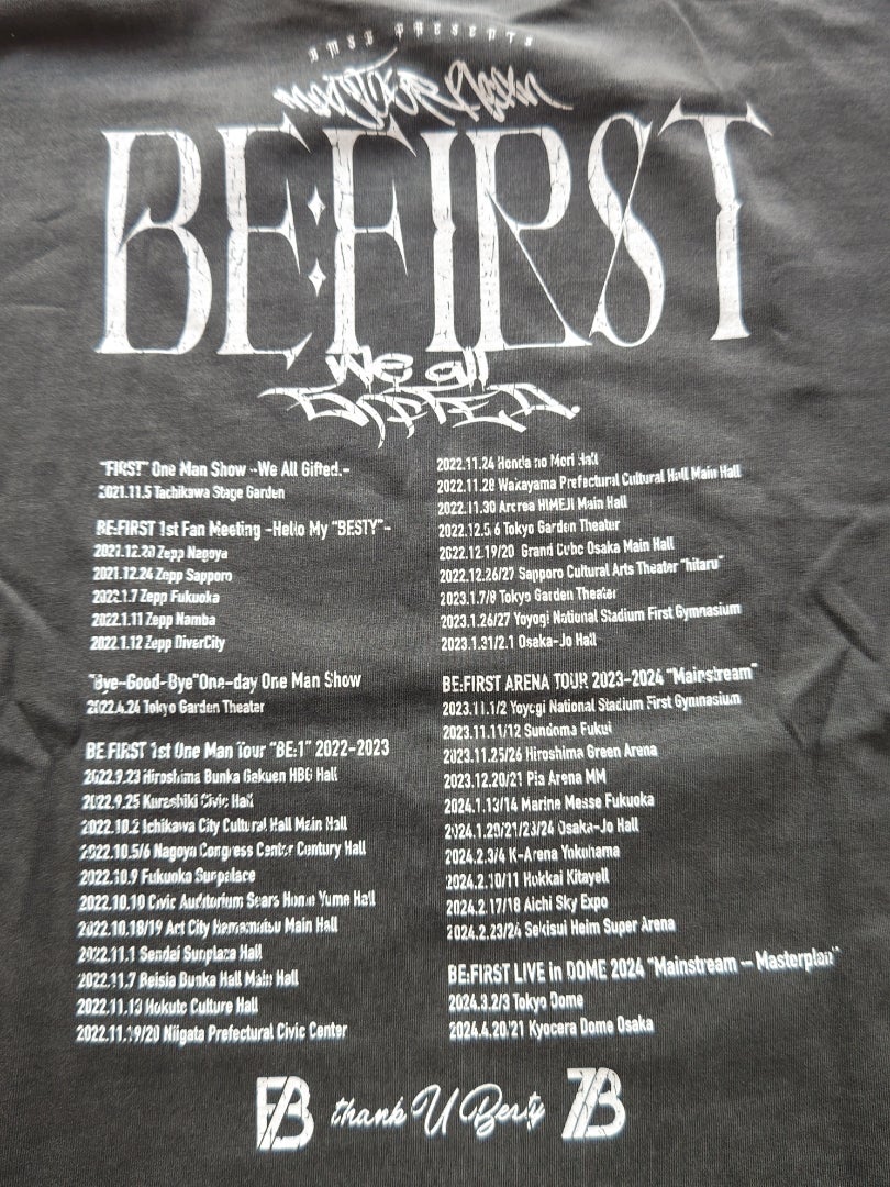 BE:FIRST メンプロTシャツSサイズ FC限定 - BE:FIRST メンプロTシャツ