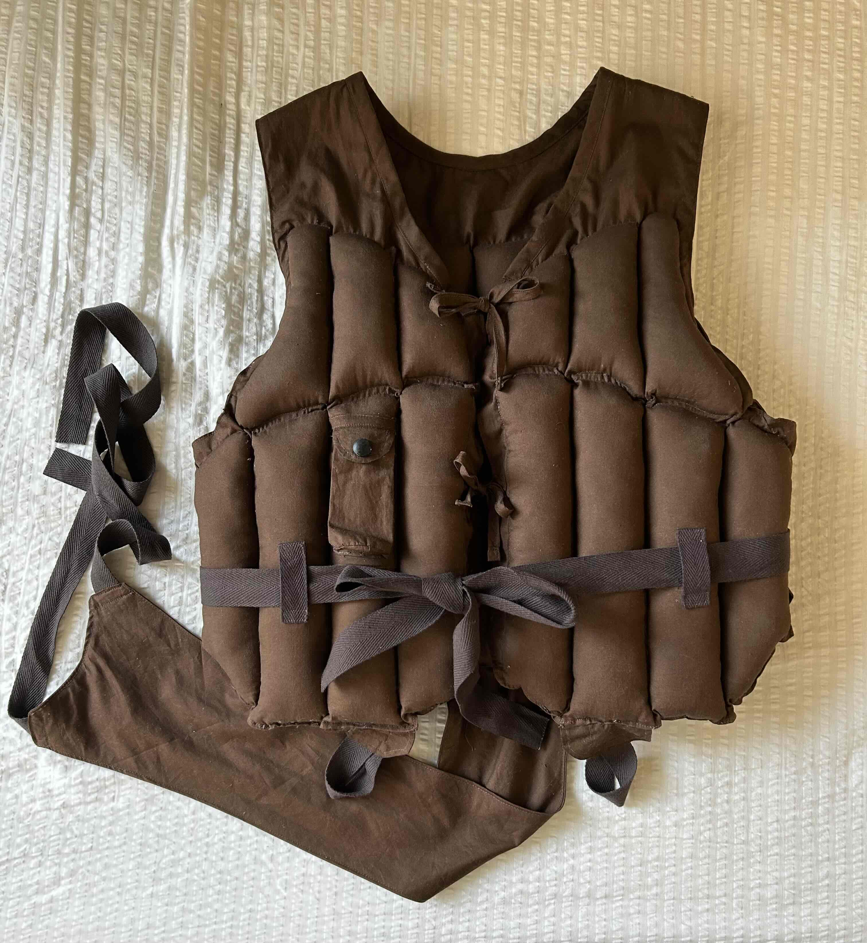 新作】日本海軍 航空救命胴衣（ライフジャケット/カポック）前期型