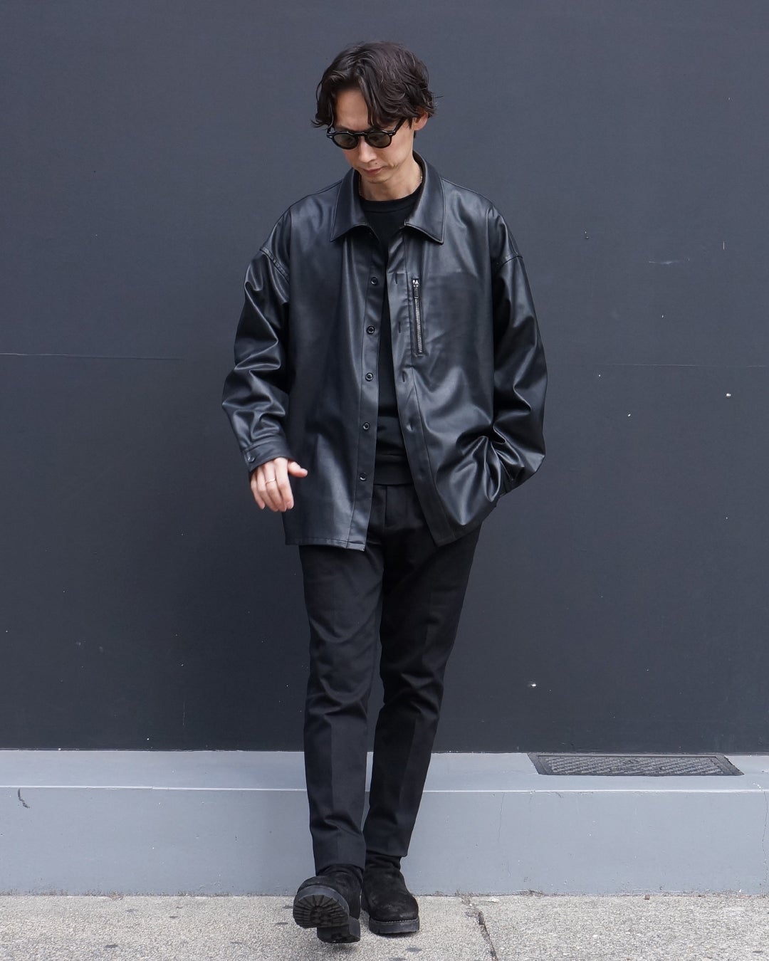 9月発売】/ “ MEGA BIG LEATHER SHIRT / 1062522001 ” | junhashimoto