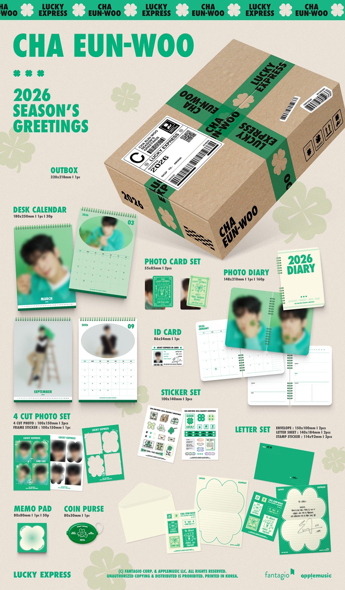 CHA EUNWOO 2026 SEASON'S GREETINGS LUCKY EXPRESS | theMuses