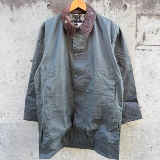 Barbour”BORDER Waxed Cotton Coat/Sage green” | SECOURSのブログ