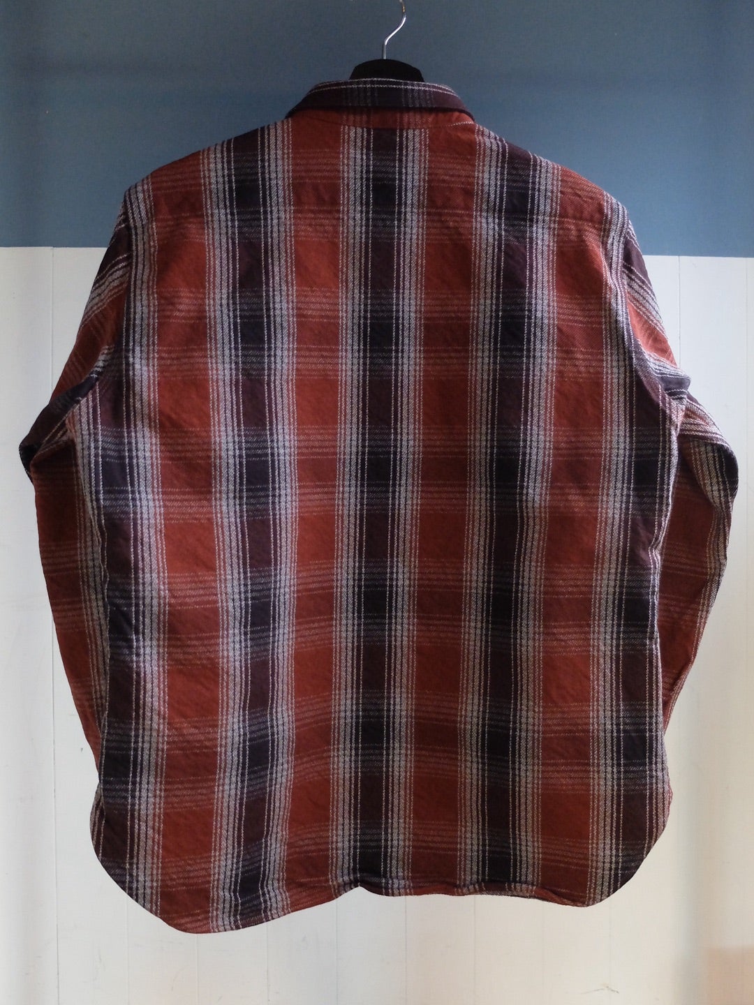 Mサイズ着用,オンブレネル「OMBRE HEAVY NEL SHIRT」】デラックス