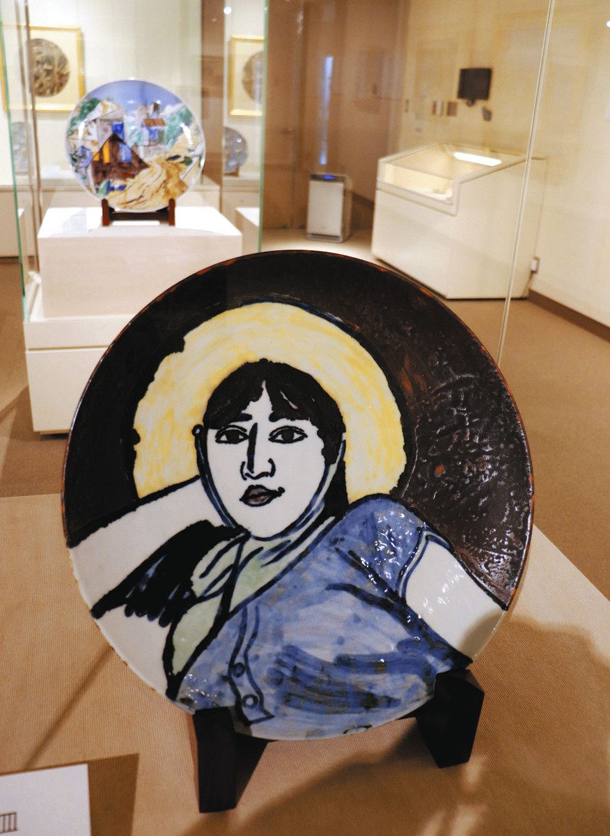 硲伊之助 色彩の美 加賀市美術館 油絵や色絵磁器 展示：北陸中日新聞Web