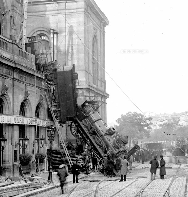 モンパルナス駅鉄道事故（1895年10月22日）[22177003411]の写真