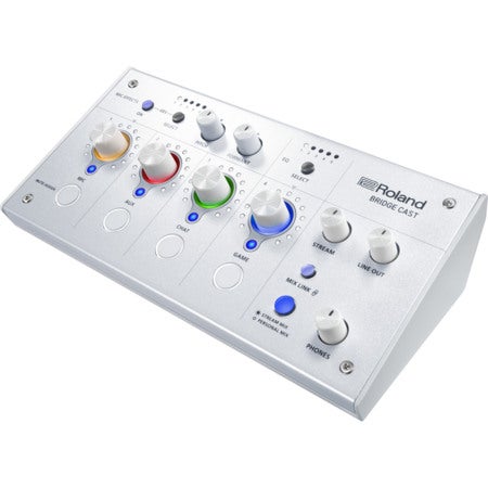 Roland Bridge Cast Ice White Gaming Audio Mixer | Bax Music