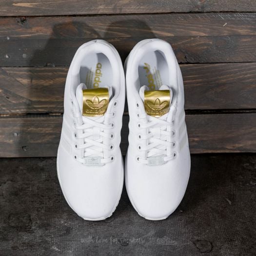 Women's shoes adidas ZX Flux W Ftw White/ Ftw White/ Gold Metallic