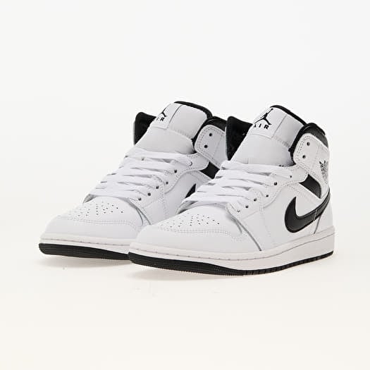 Мужская обувь Air Jordan 1 Mid White/ Black-White-Black (DQ8426