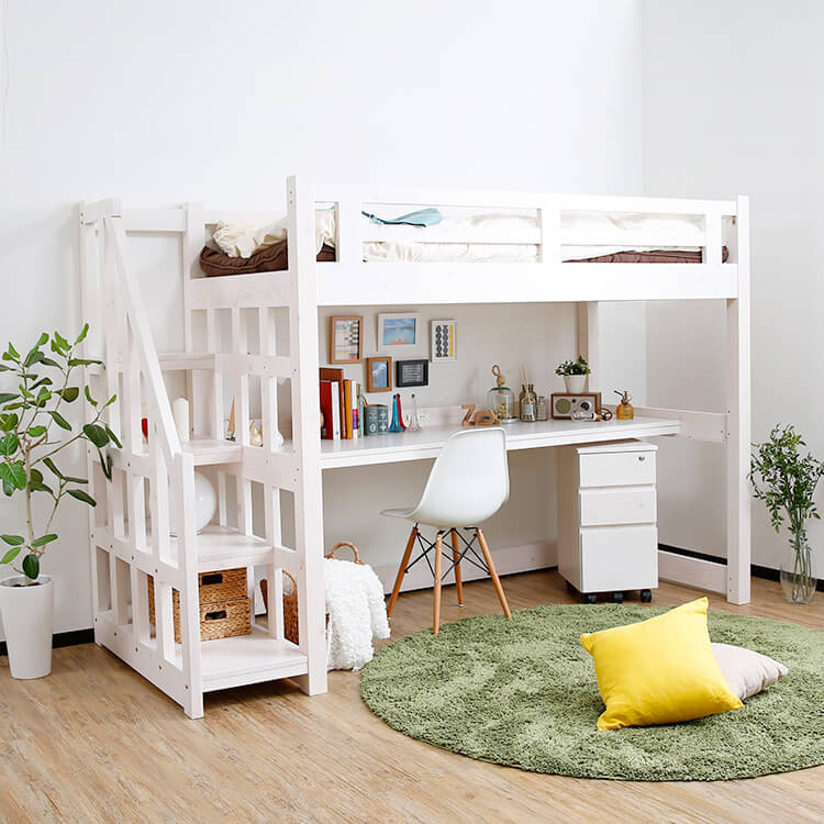 LOWYA ロフトベッド シングル ！引き取り限定です！ ロフトベッド