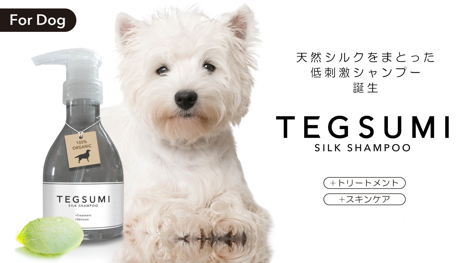 天然シルクをたっぷり使った“わんちゃん用 シャンプー｜マクアケ