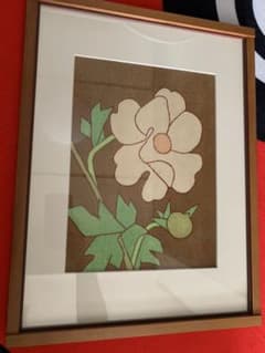 熊谷守一「牡丹（生前版画）」木版画41/280 くまがいもりかず お値下げ
