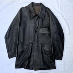 60s〜70s フランス ファイヤーマン レザーコート GVF コルビジェ