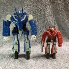 ピ*ん様 タカトク マクロス マックス機 ミリア機 ソフビ - メルカリ